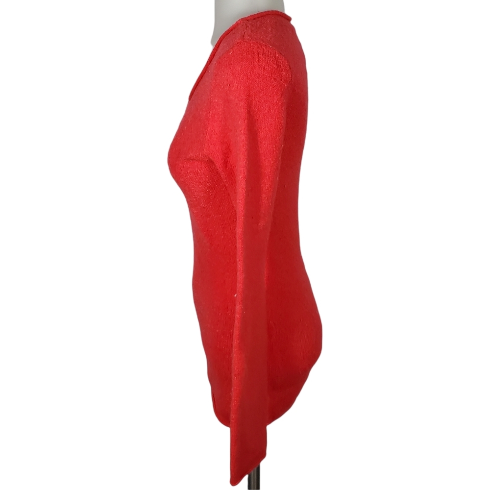 NO BOUNDARIES Stretchy Coral Knit Sweater Size L - Picture 6 of 8